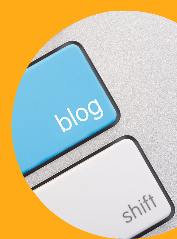 clavier avec la touche blog